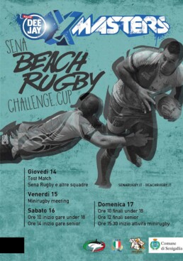 Deejay Xmasters - Campionati italiani di beach rugby Senigallia 2016